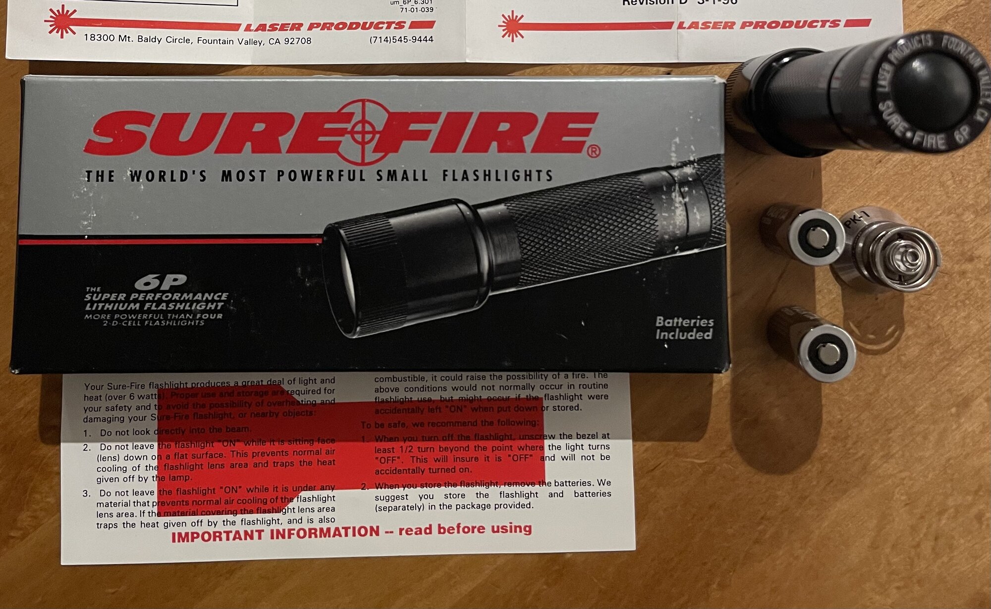 Laser products Surefire 6P | Candle Power Forums