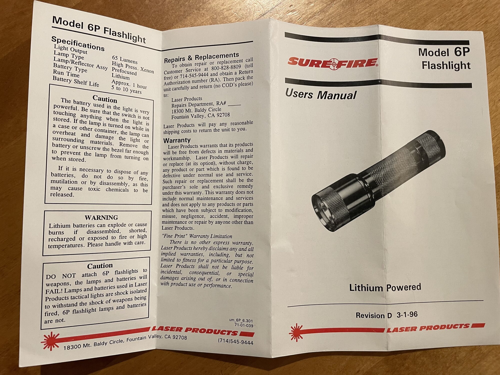 Laser products Surefire 6P | Candle Power Forums